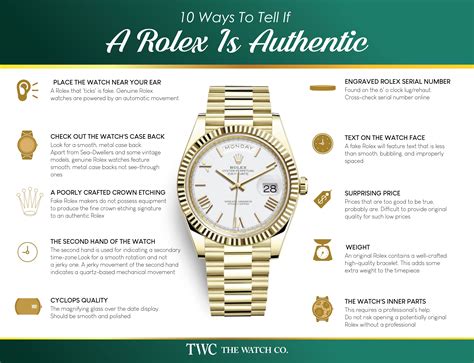 how to tell genuine Rolex